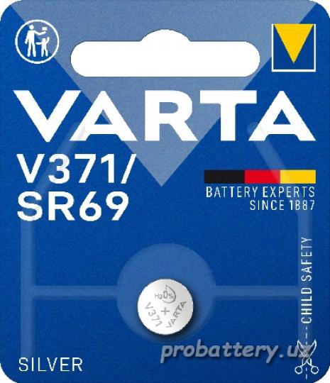 СЕРЕБРЯНО ЦИНКОВАЯ VARTA V371 (SR69) 1*BL