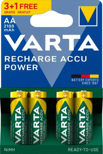 Аккумулятор VARTA 56706 ACCU POWER AA 2100 MAH 3+1*BL