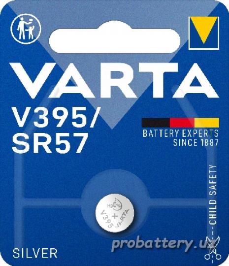 СЕРЕБРЯНО ЦИНКОВАЯ VARTA V395 (SR57) 1*BL