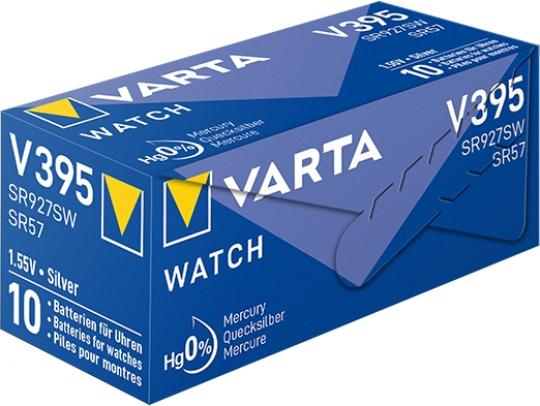 СЕРЕБРЯНО ЦИНКОВАЯ VARTA V395 (SR57) 1*BL