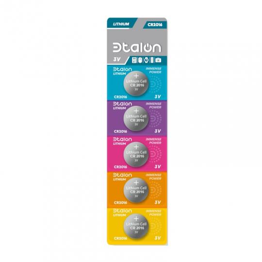 ЭTALON LITHIUM BUTTON CELL CR2016  5*BL